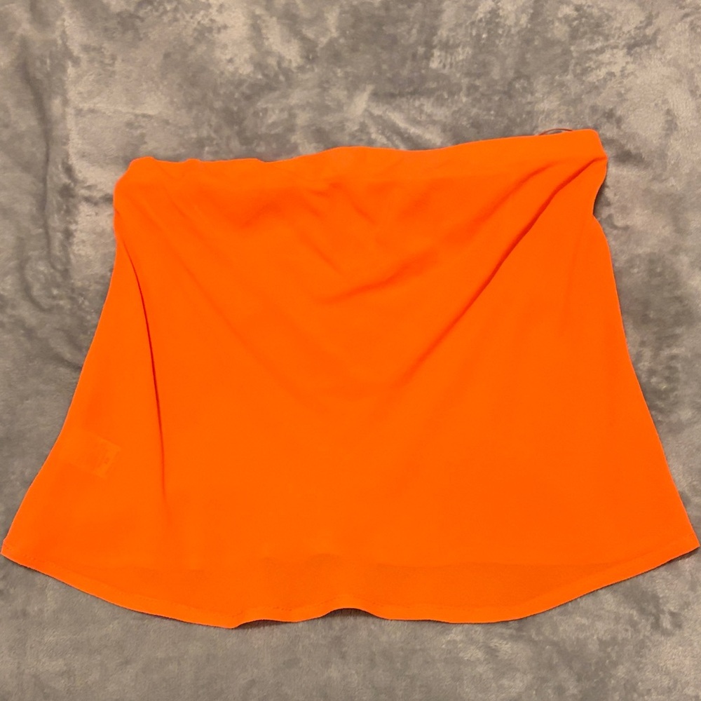 Women’s Olivaceous Bright Orange sleeveless top